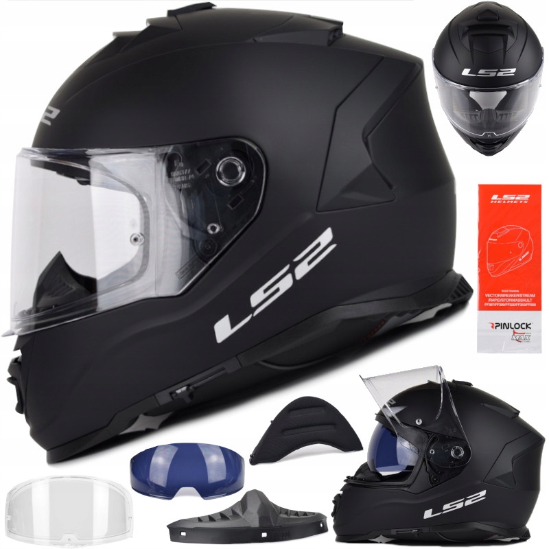 Kask motocyklowy LS2 FF800 Storm II Solid Matt Black M