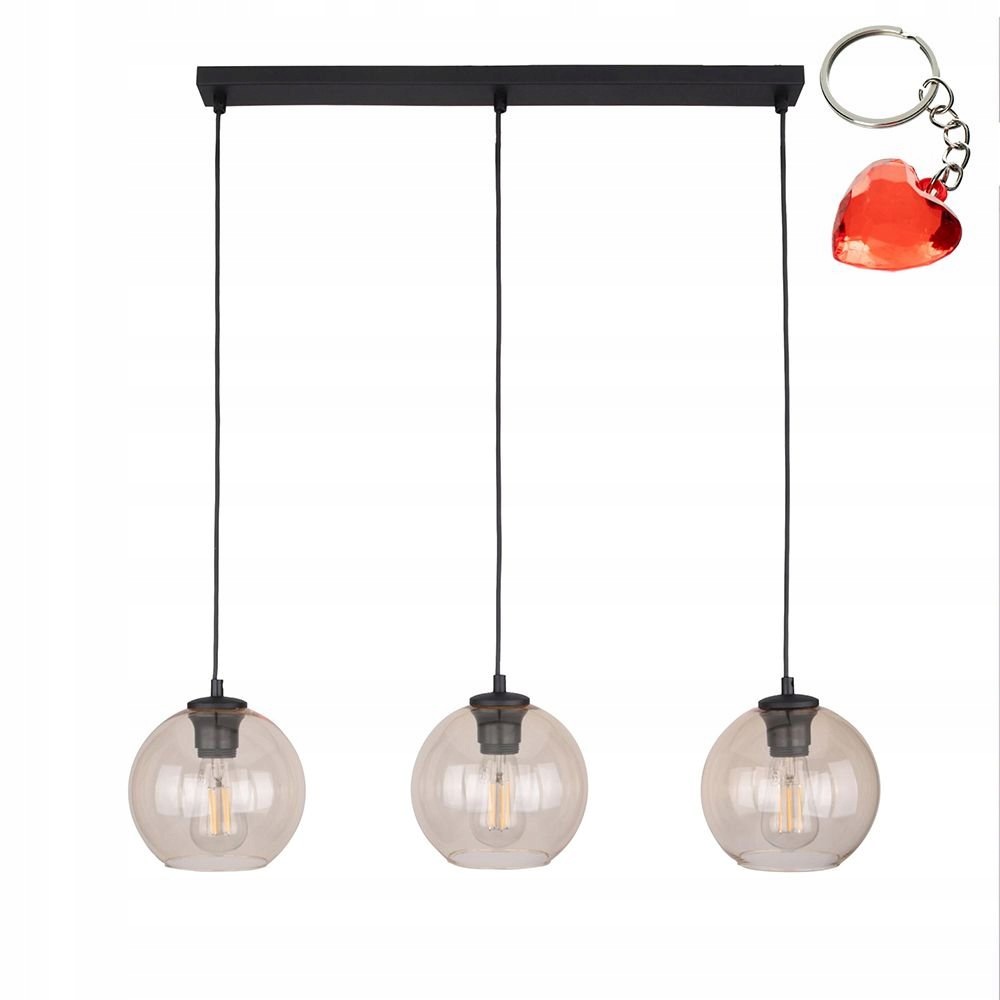 Závesná lampa Cubus Jantár 4598 Tk Lighting
