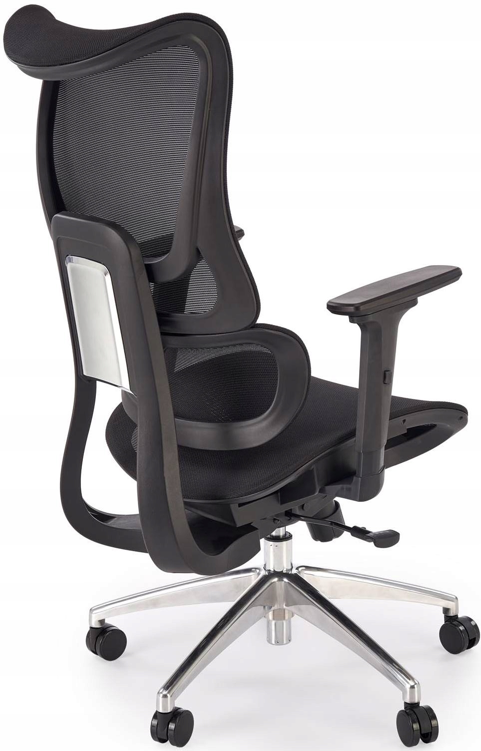 Fotel Ergonomiczny Biurowy Casmir Siatkowy Obrotowy Czarny