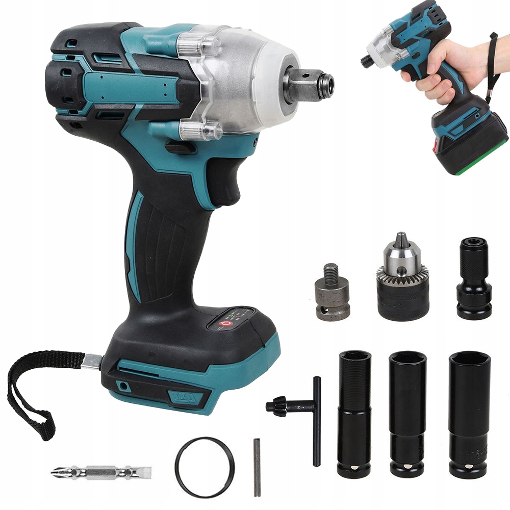 Úderový Klíč 3v1 Pro Mkt 18V 520Nm Elektrický Akumulátorový Led