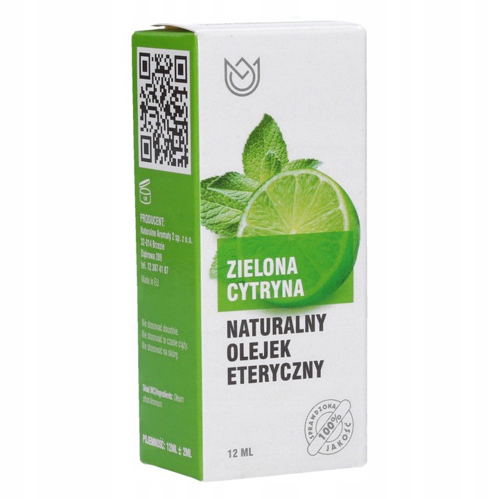 

Naturalny olejek eteryczny 12ml Zielona Cytryna