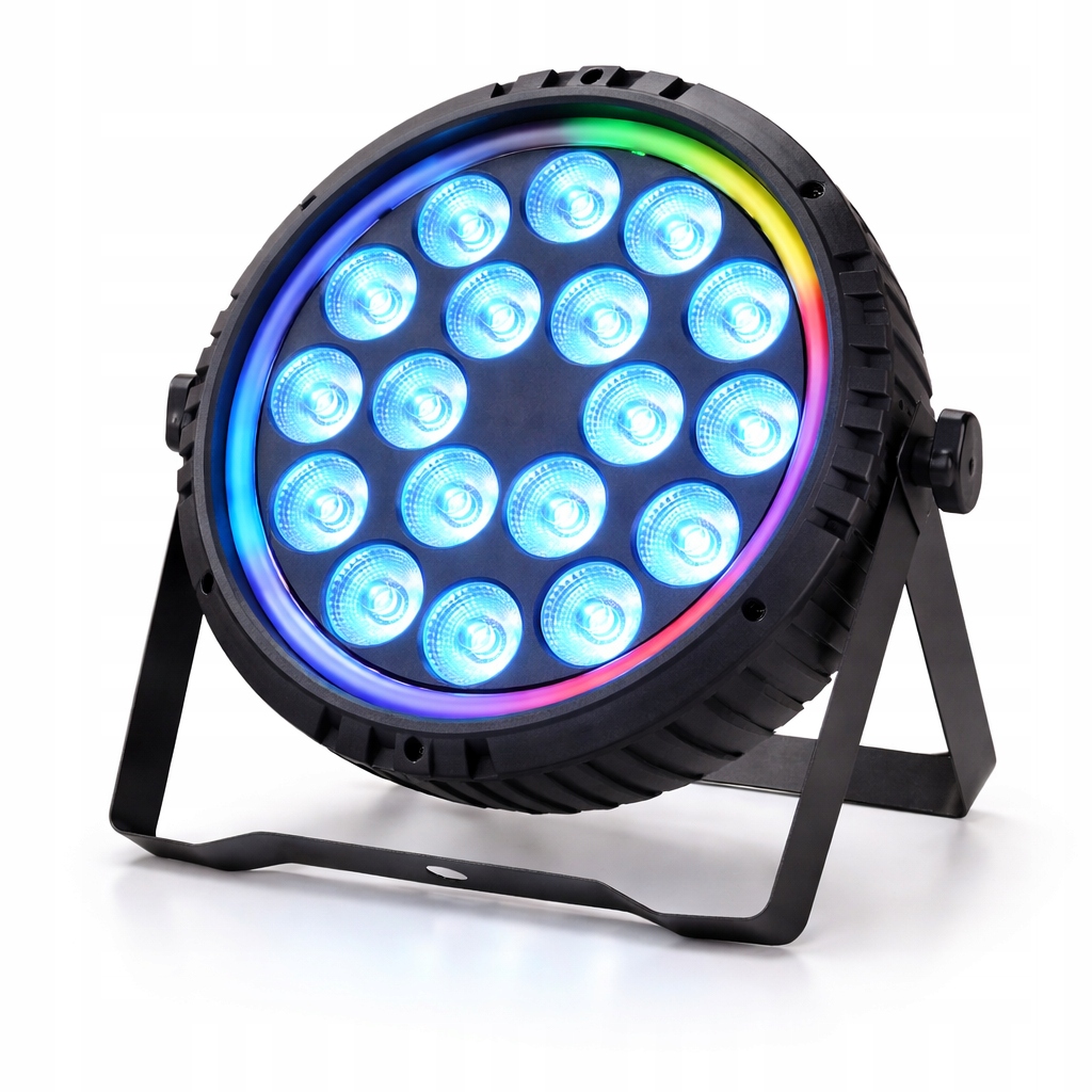 Reflektor LED 18x 4W RGBW+ taśma LED DMX Firefog