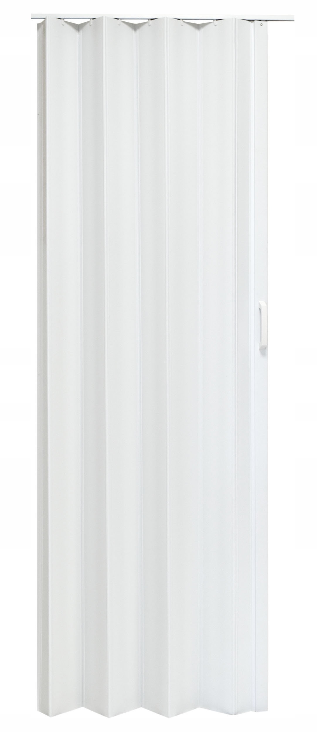 DRZWI HARMONIJKOWE PRZESUWNE PCV BIAŁE 004 90 cm