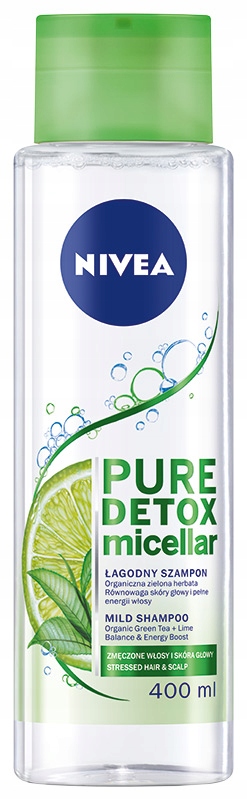

Szampon micelarny do włosów Nivea Pure Detox 400ml