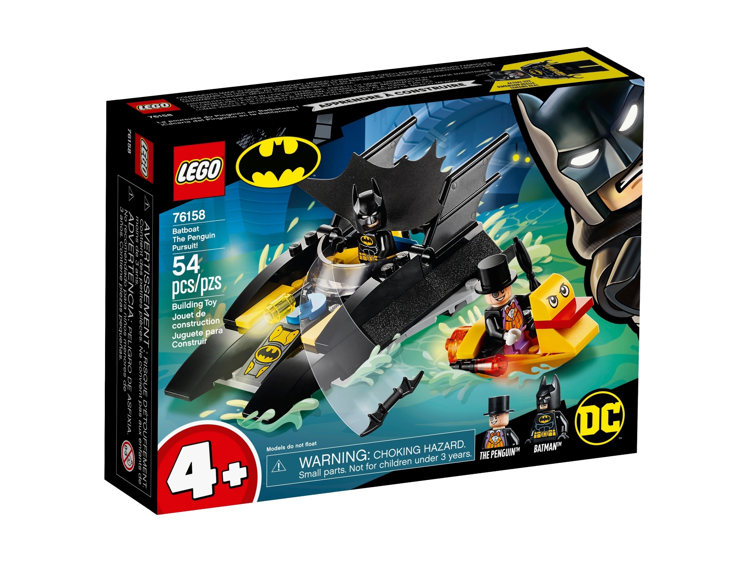 stavebnice Lego Loď 76158 54 dílků 4+ DC Comics stopy skladování