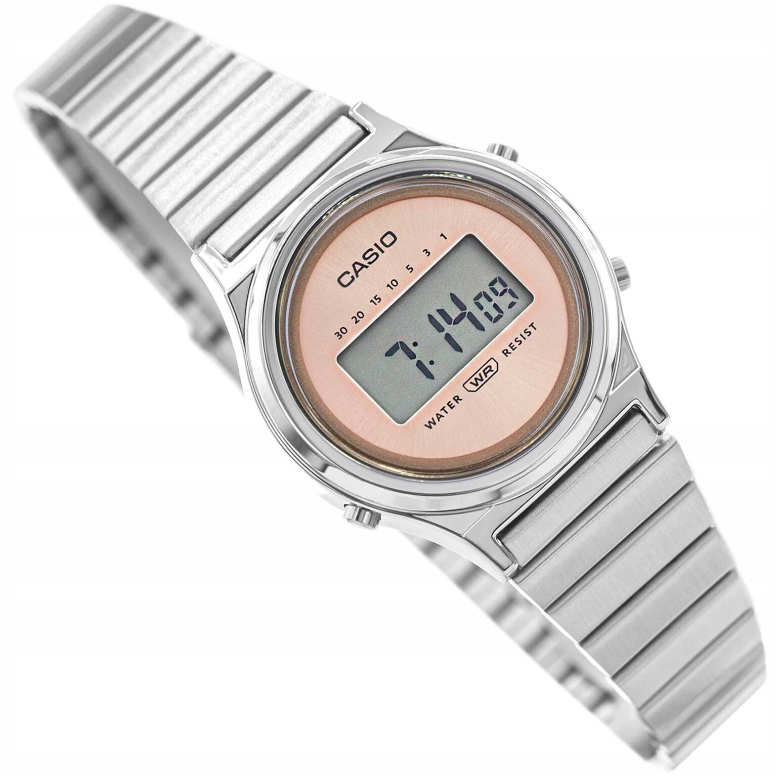 Dámské Hodinky Casio LA700WE-4AEF Vintage Stříbrné Na Náramku Datumovka