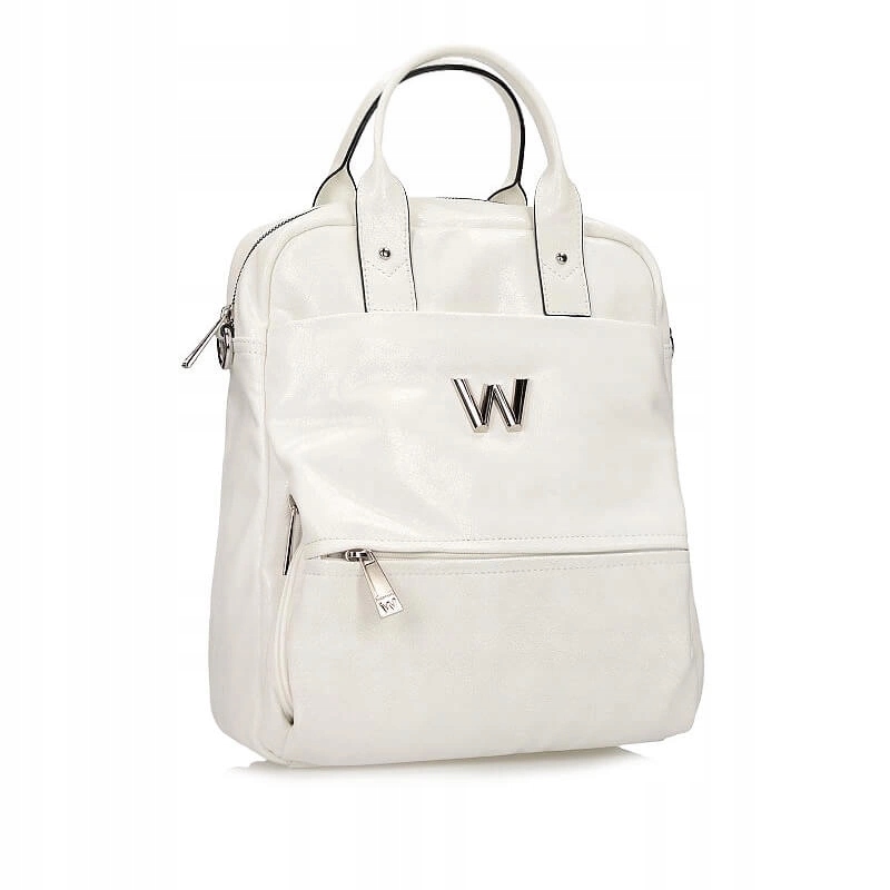 Batoh dámský Wonders WB-52006 Off krémový městský na zip