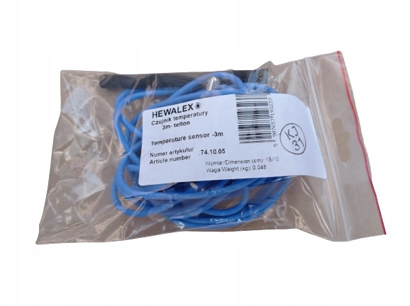 HEWALEX CZUJNIK TEMPERATURY SOLARNY KOLEKTORA 3 m EAN (GTIN) 5902411660406