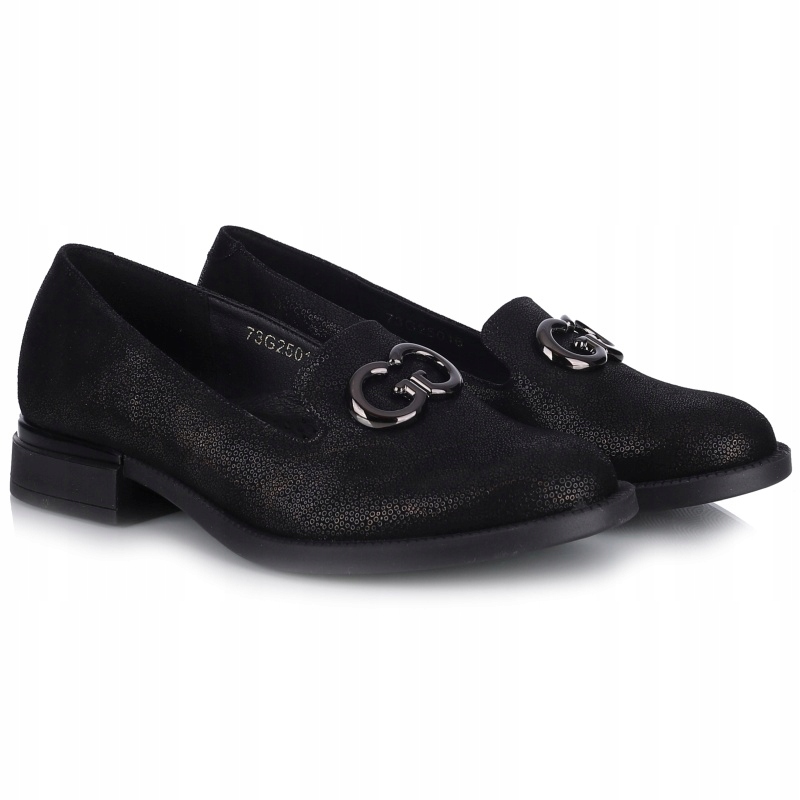 Dámské polobotky Aspena KX-2854/ARIZONA7 K196 černé Kůže VEL.37