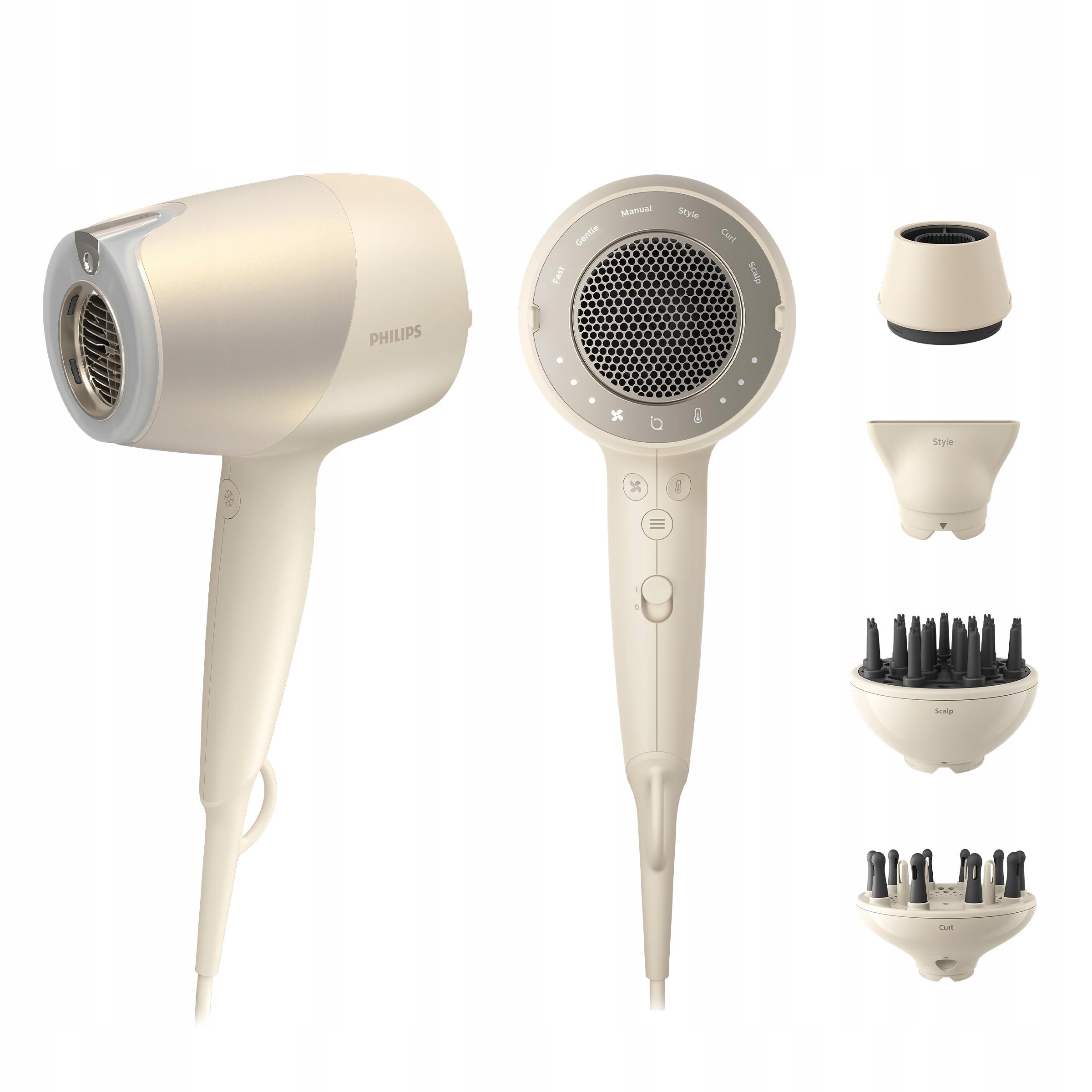 Sušič vlasov Philips BHD829/00 SenseIQ Ionizácia 4 nástavcov