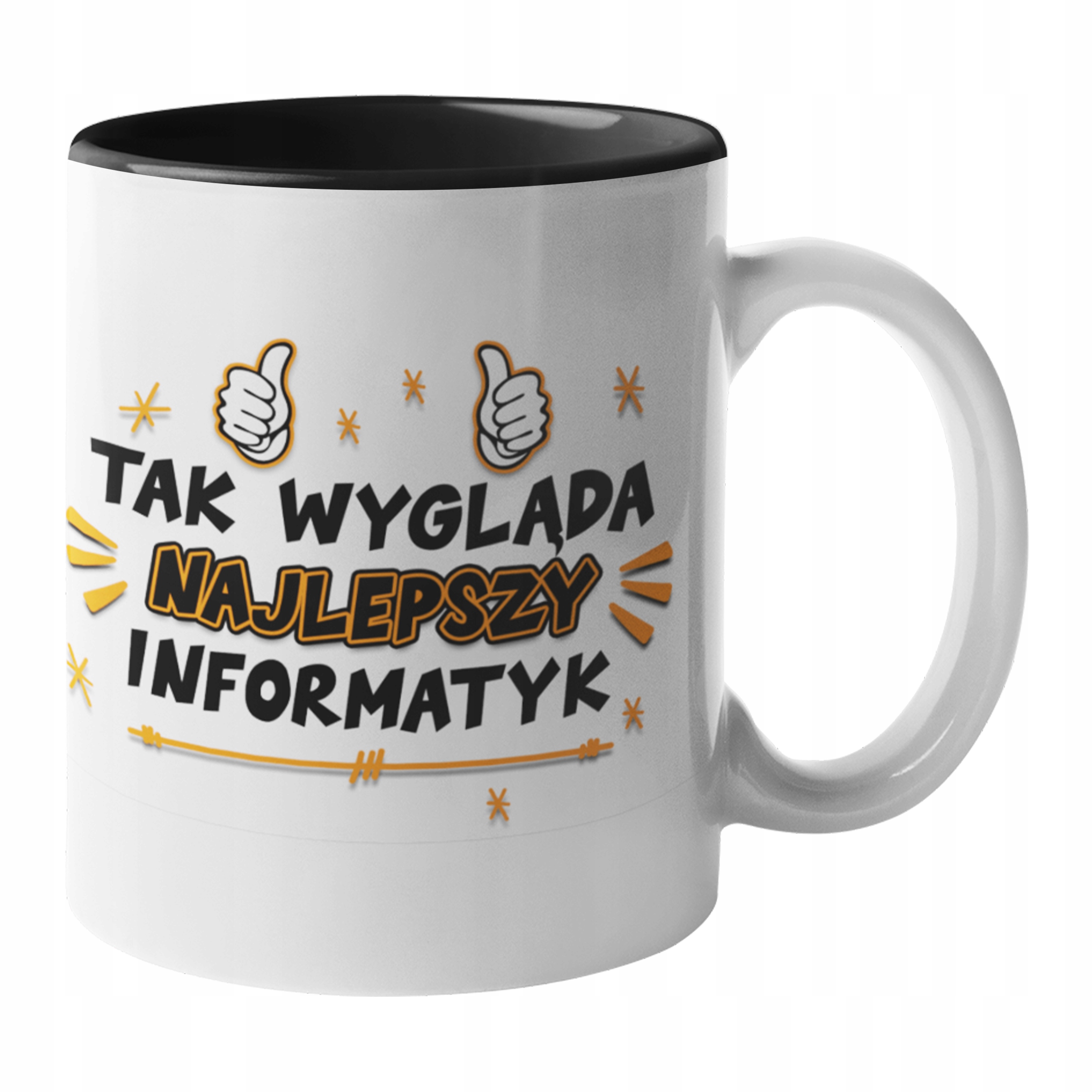 

Kubek dla Informatyka informatyk czarny