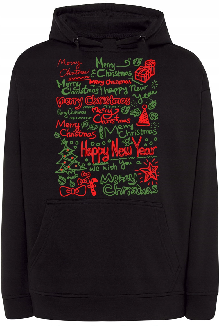 Pánská mikina s potiskem Merry Christmas vel. 4XL