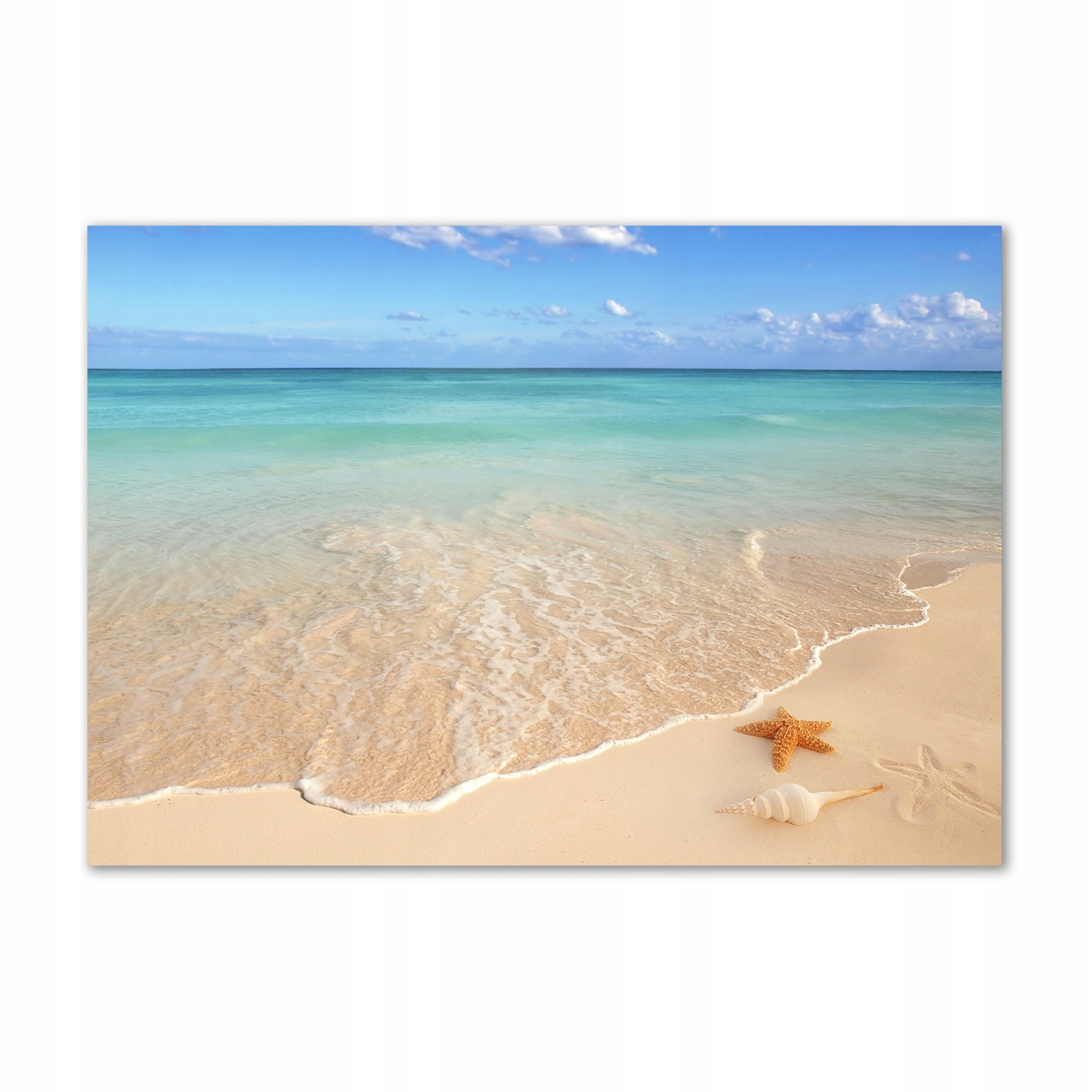 

Foto obraz szklany Rozgwiazda na plaży 100x70
