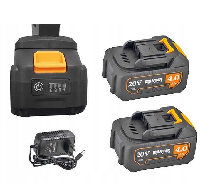 AKUMULATOROWA PILARKA PIŁA ŁAŃCUCHOWA DREWNA 30CM 20V 2x 4Ah Bezszczotkowa Długość prowadnicy 30 cm