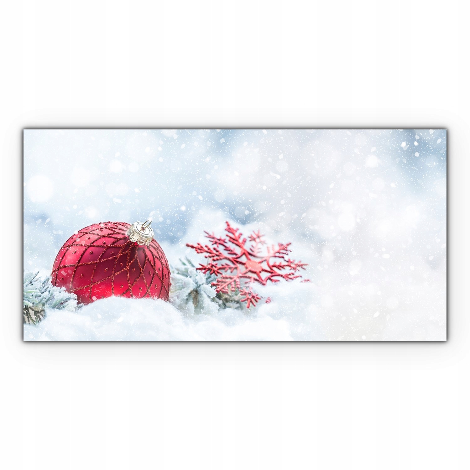 

Obraz szklany Bożonarodzeniowe bombki 140x70 cm