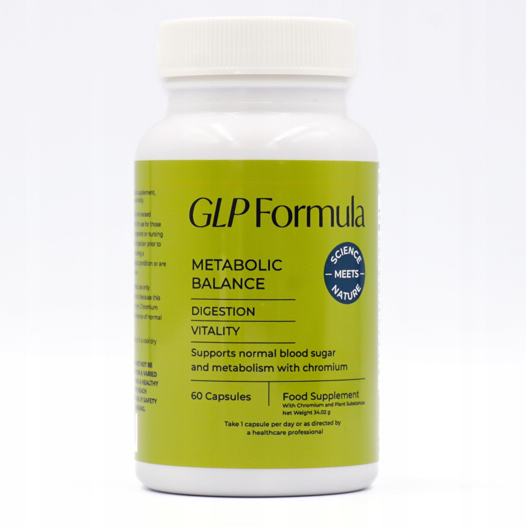 GLP Formula suplement wspomagający kontrolę apetytu i metabolizm 60 kaps.