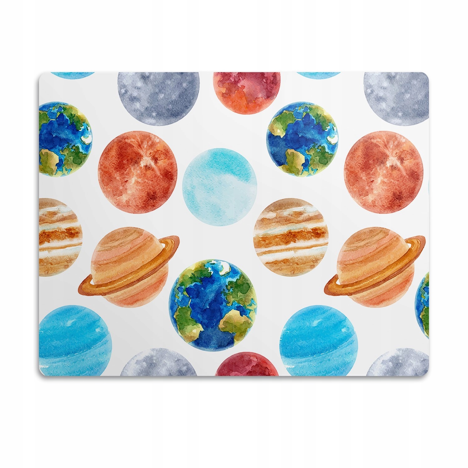 Levně Podložka pod záchod pro kočky Barevné planety 60x40 cm