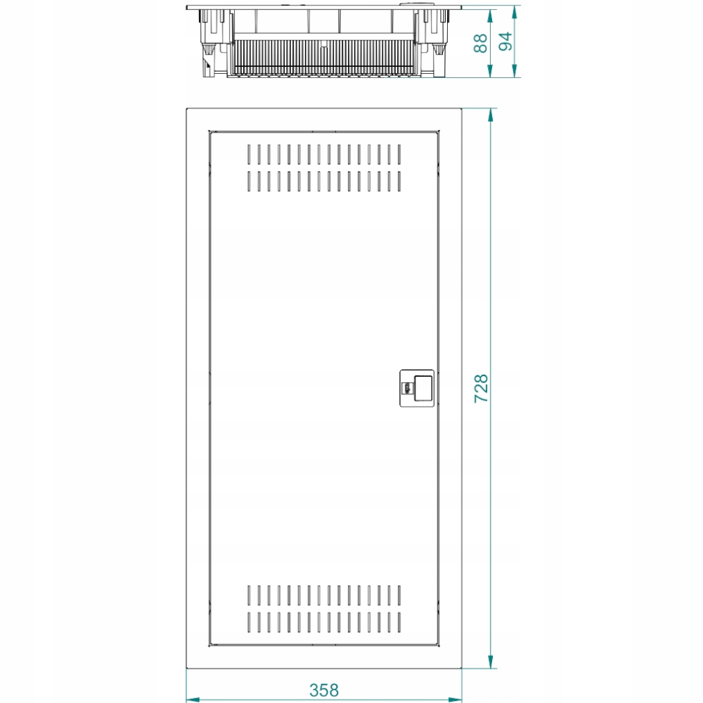 ROZDZIELNICA ROZDZIELNIA PODTYNKOWA MULTIMEDIALNA Prąd znamionowy 400 A