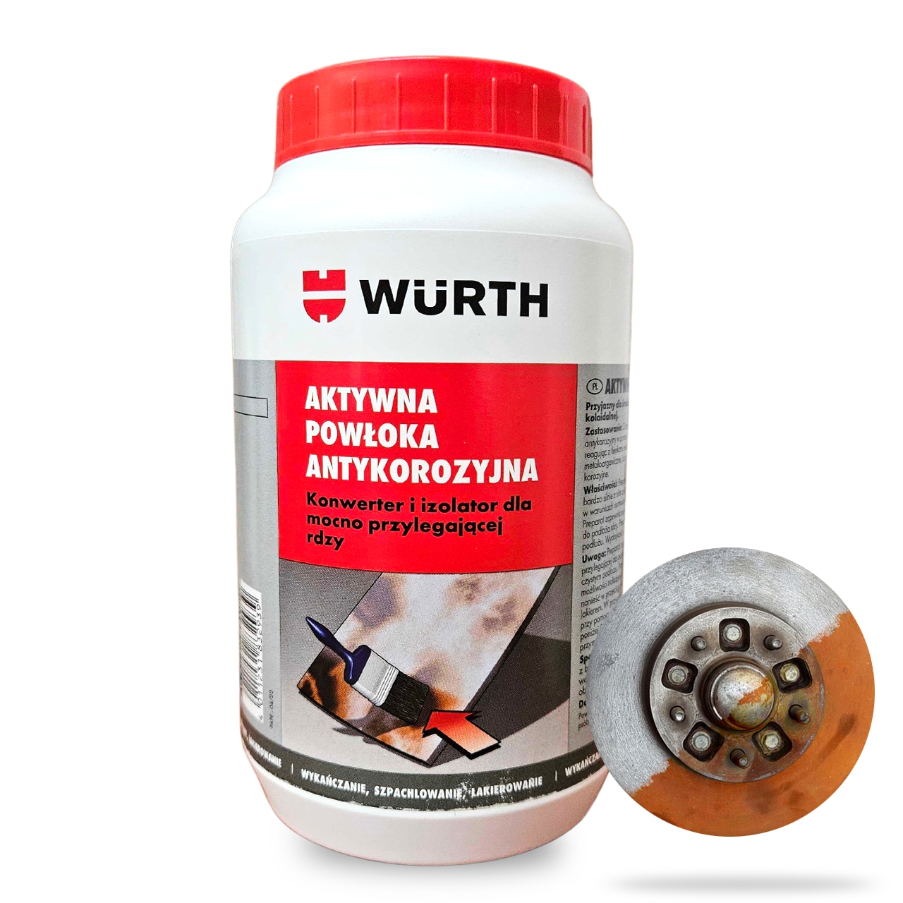 Aktywna powłoka antykorozyjna WURTH 1L Pojemność opakowania 1000 ml