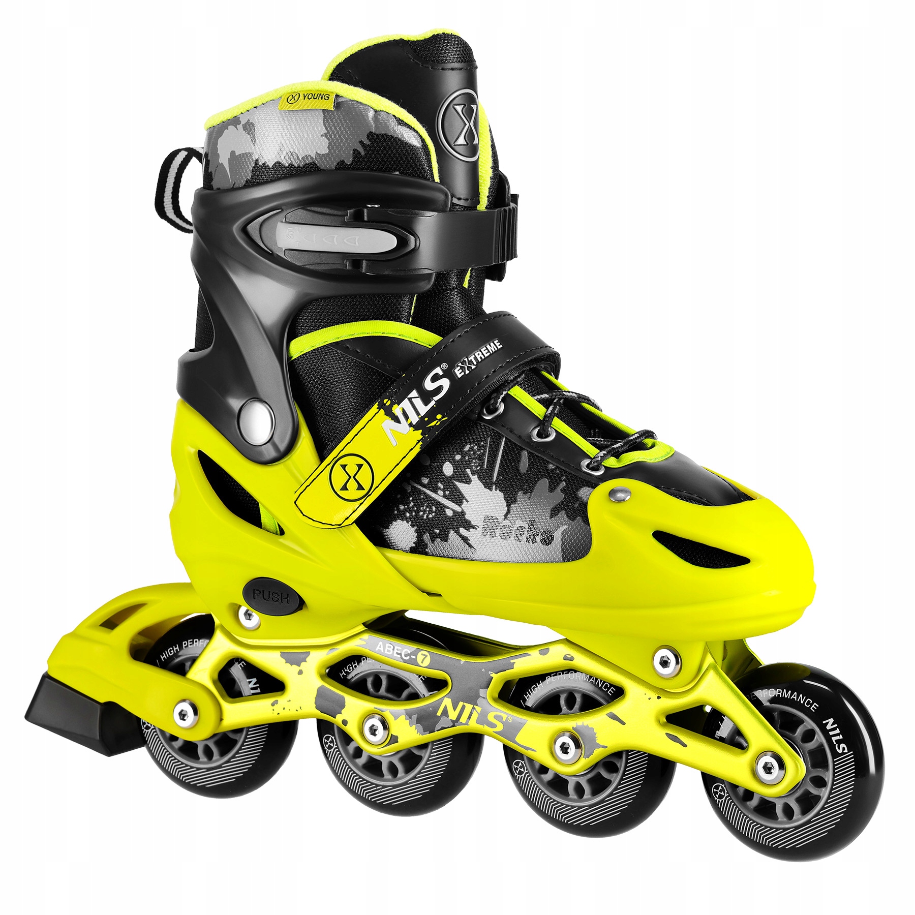 Łyżworolki NA18137A ROCKO ŻÓŁTE ROZM.M (35-38) NILS EXTREME OUTLET