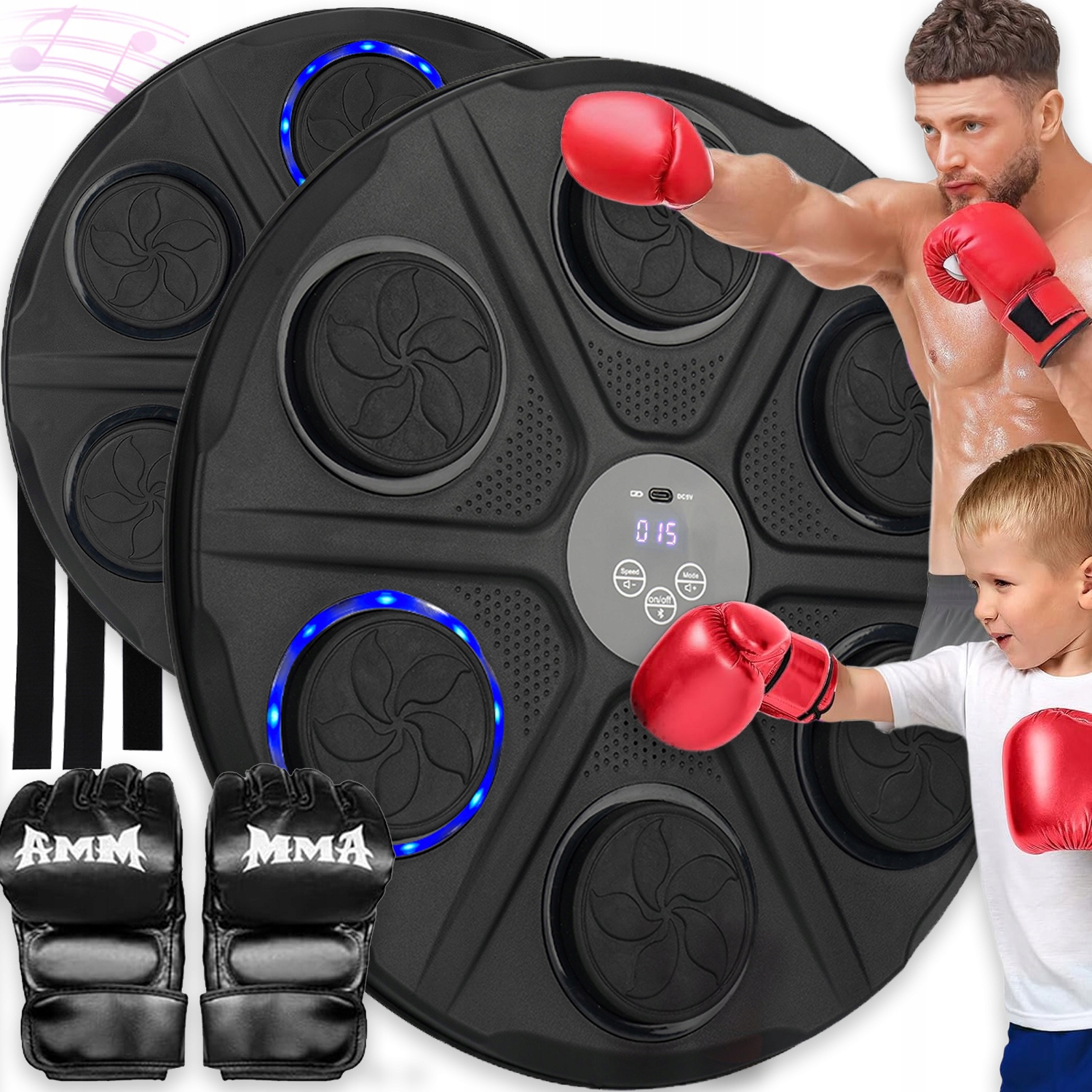 Boxing Hudební Boxovací Deska Pro Montáž Na Stěnu Bt Dárek Pro Děti