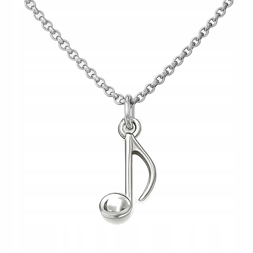Stříbrný náhrdelník Nutka Dárek pro hudebníka Stříbro ryzost 925