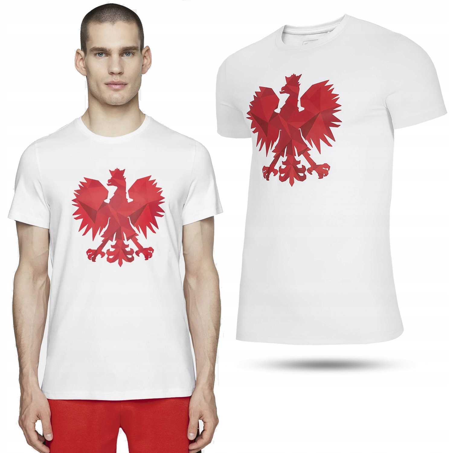 

Męska Koszulka Kibica 4F L20-TSM500 T-shirt Polska