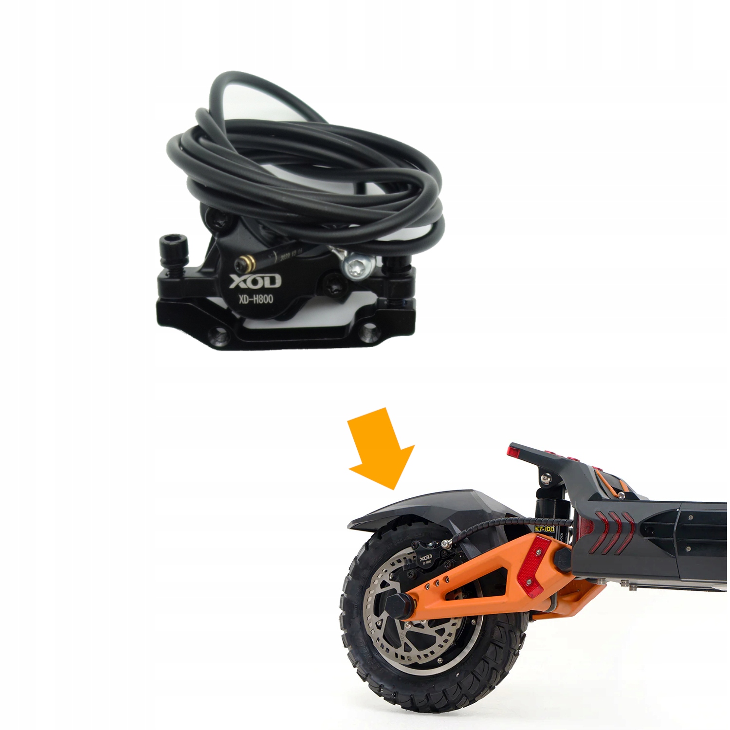 Hydraulický set brzdového třmenu zadní pro Kugoo KuKirin G3 Pro