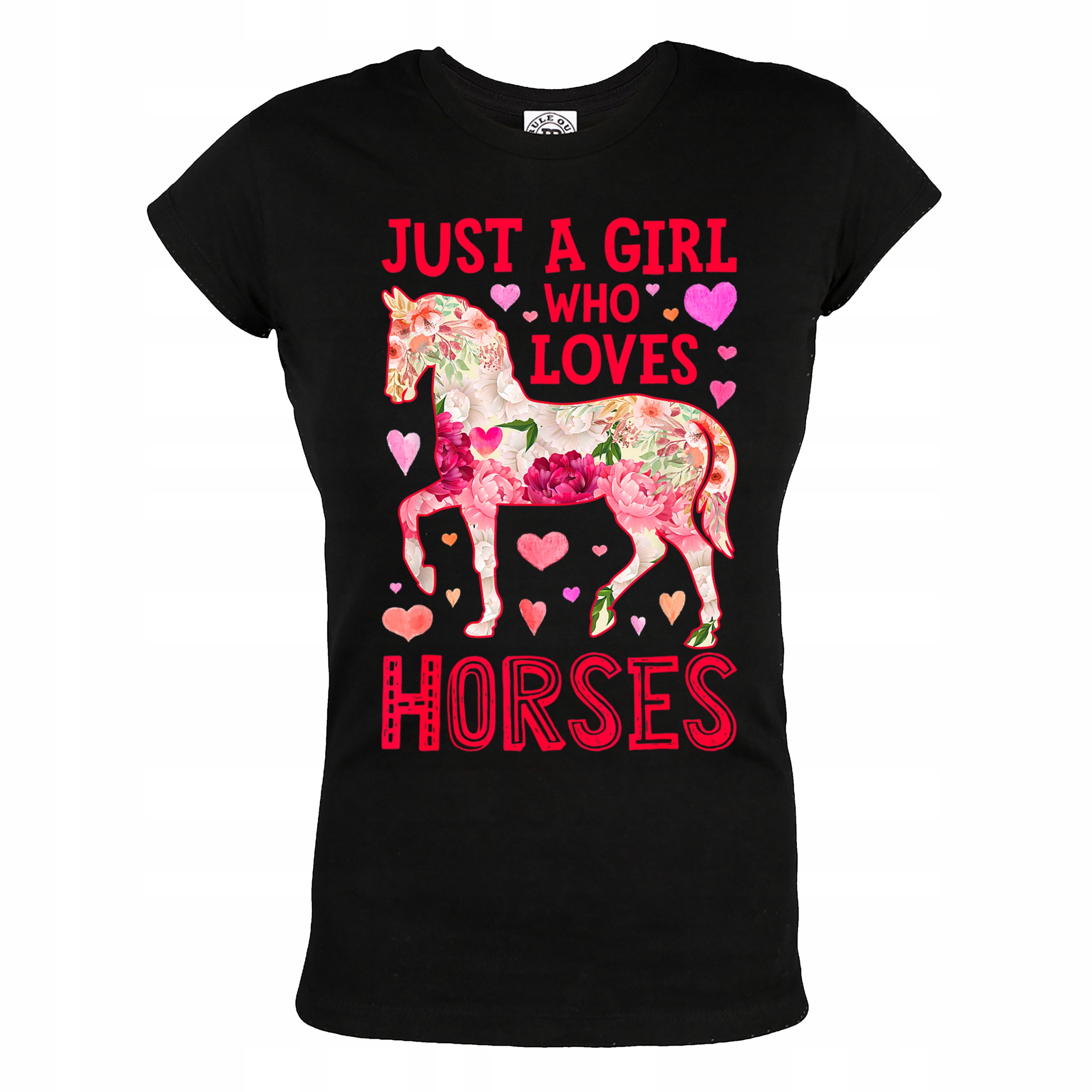 

Damska Koszulka Z Koniem Who Loves Horses Koń