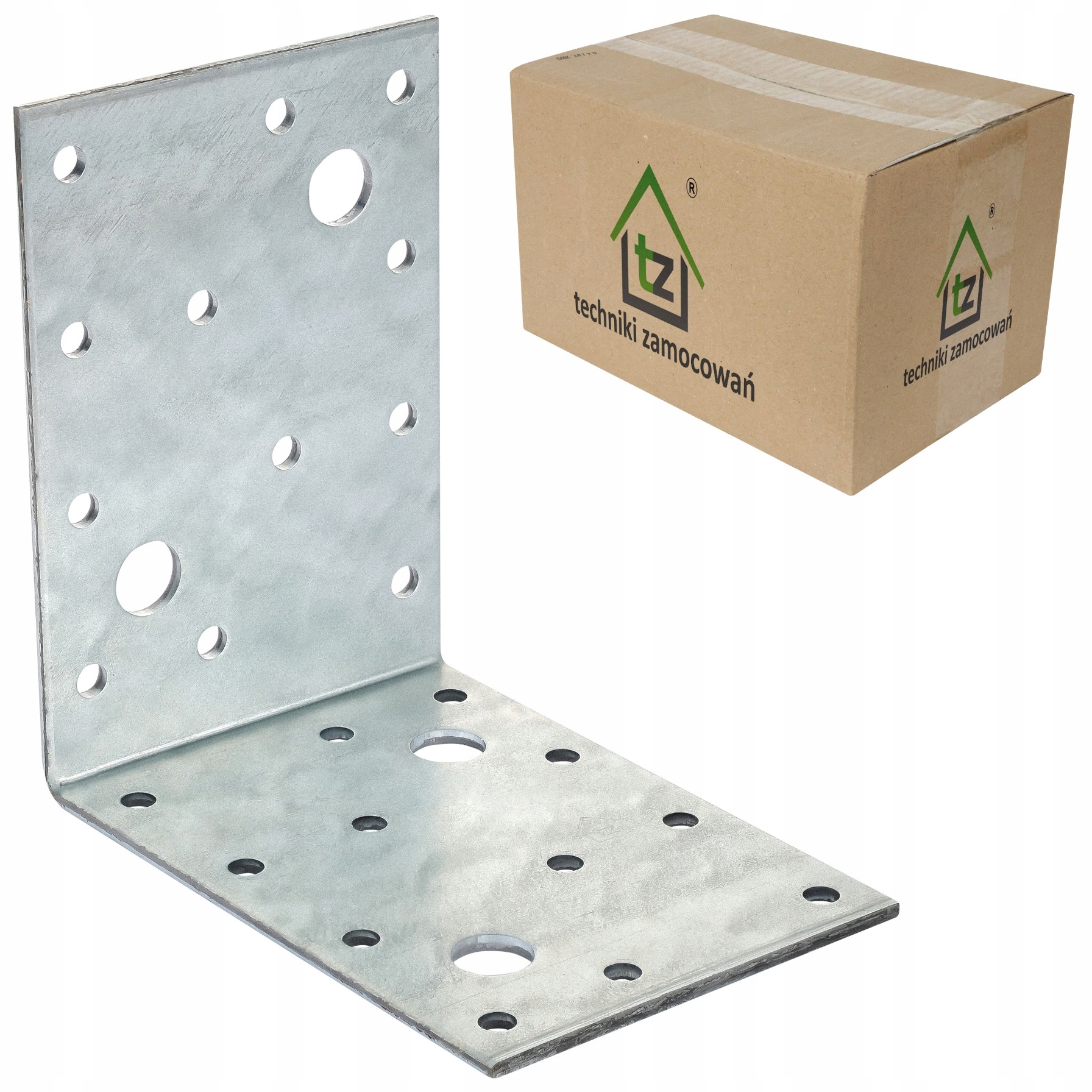 Perforované oceľové uholníky 100x100x70 x 2,5 mm 50 ks spojovacie KŁ8