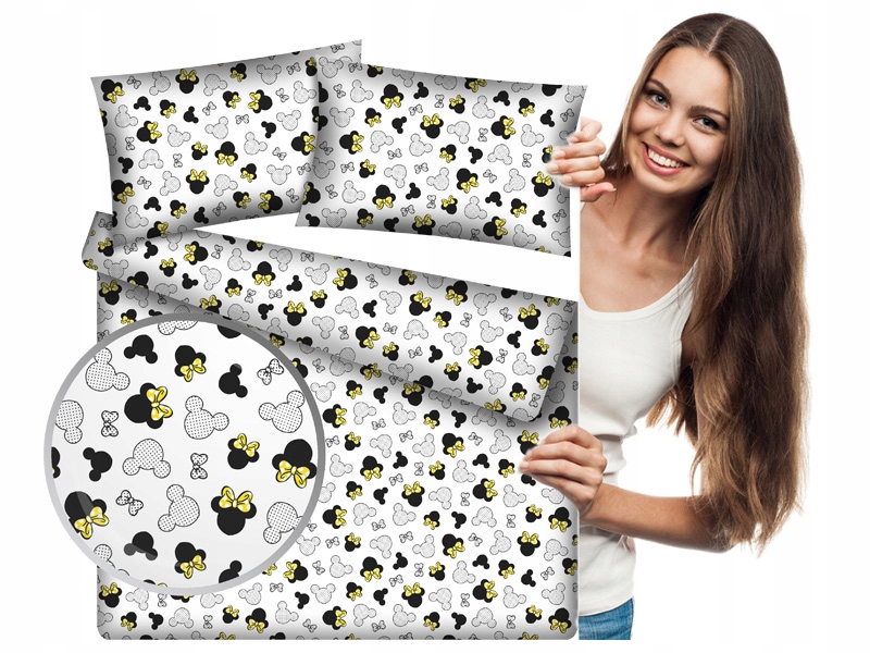 

Pościel Komplet Miki Żółta Myszka 160x200 CM