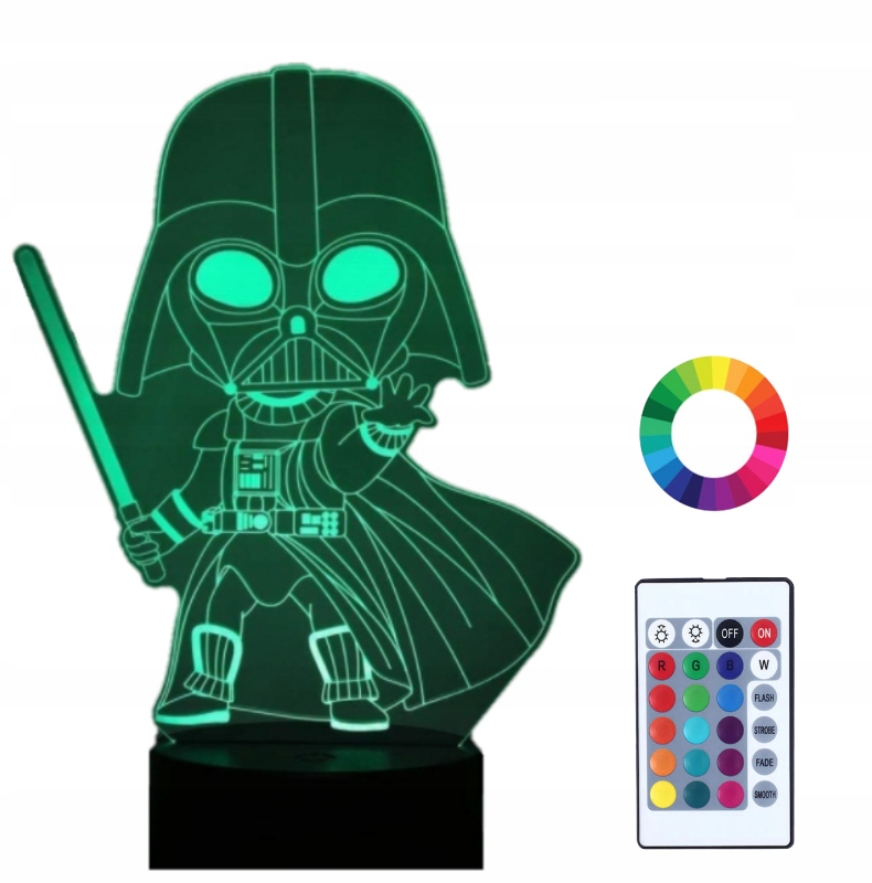 

Lampka Nocna 3DLed Pilot Lord Vader Star Wars