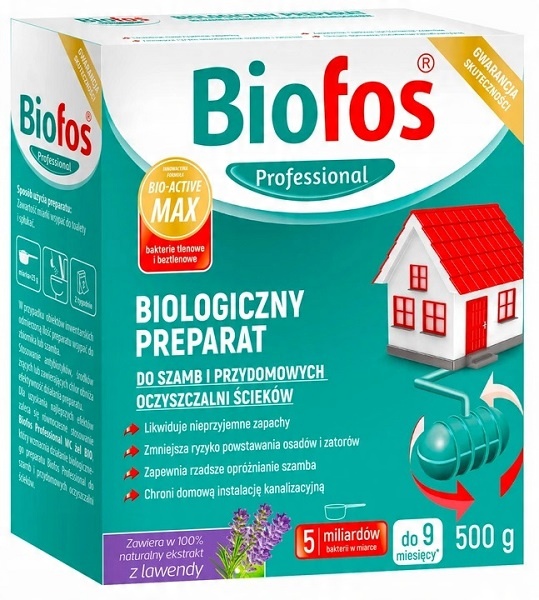 

Biofos Proszek Bakterie do Szamb Oczyszczalni 500g