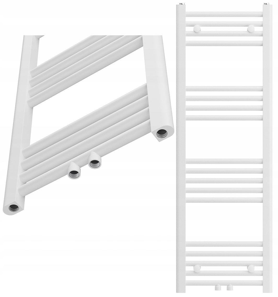 Kúpeľňový Ohrievač Kaloryfer Rebríkový Moderný Biely 120x40 cm Raven