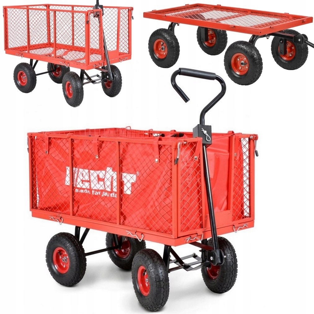 Wózek Ogrodowy Hecht 52184 Do 250 Kg., 97×51,5X42 CM Wózek Do Ogrodu