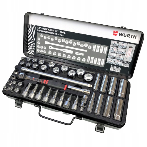 Wurth Sada nástrčných kľúčov 3/4" 42 prvkov 09651242