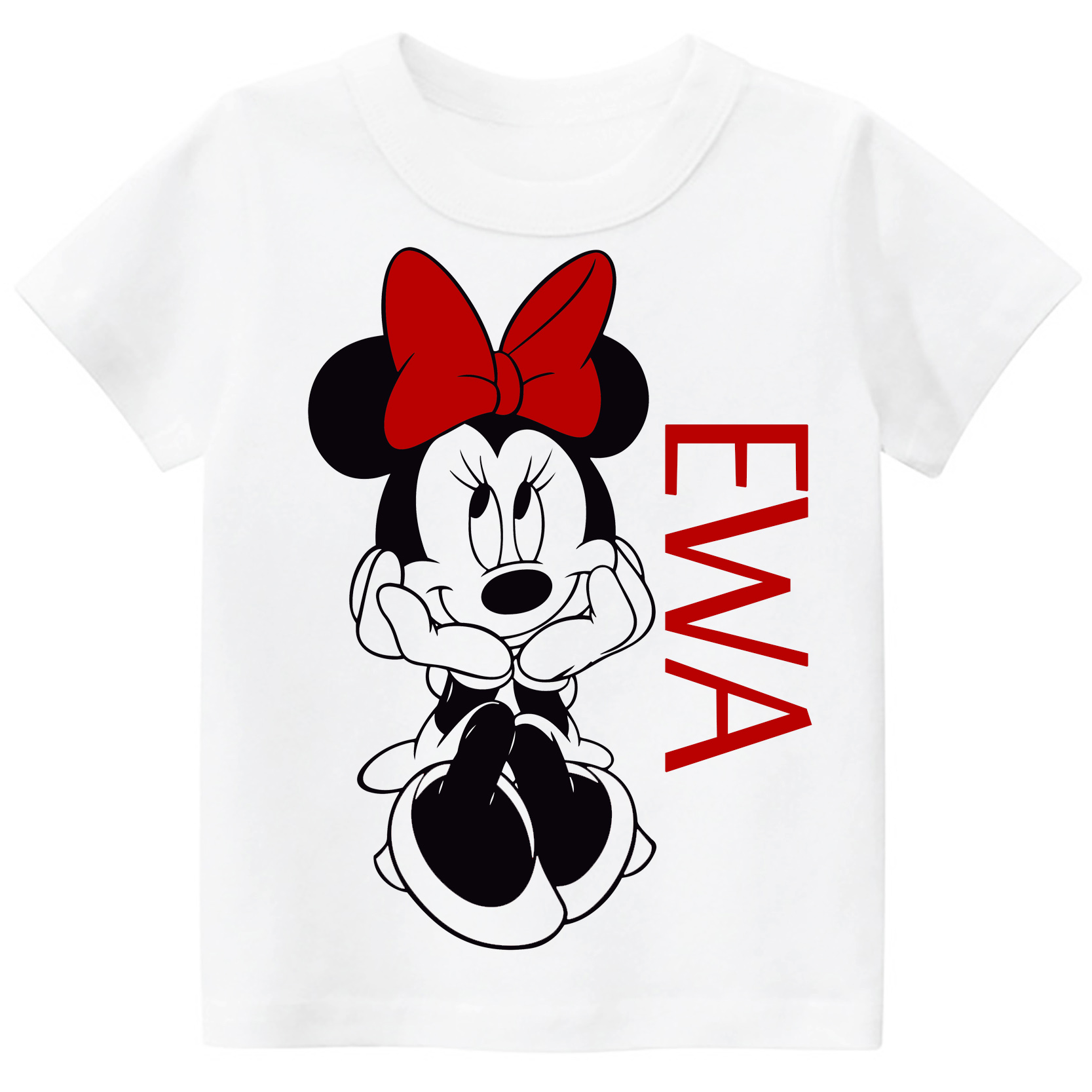 

Koszulka Myszka Minnie imię dziecka r. 164