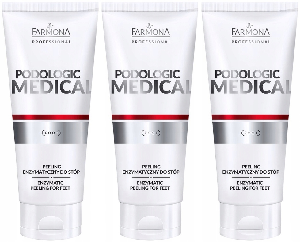 Enzymatický peeling na nohy Podologic Medical Farmona 3 x 200 Ml Hydratace