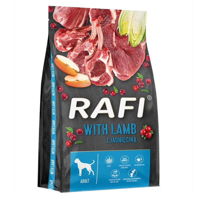 Rafi sucha karma dla psa z jagnięciną worek 10 kg