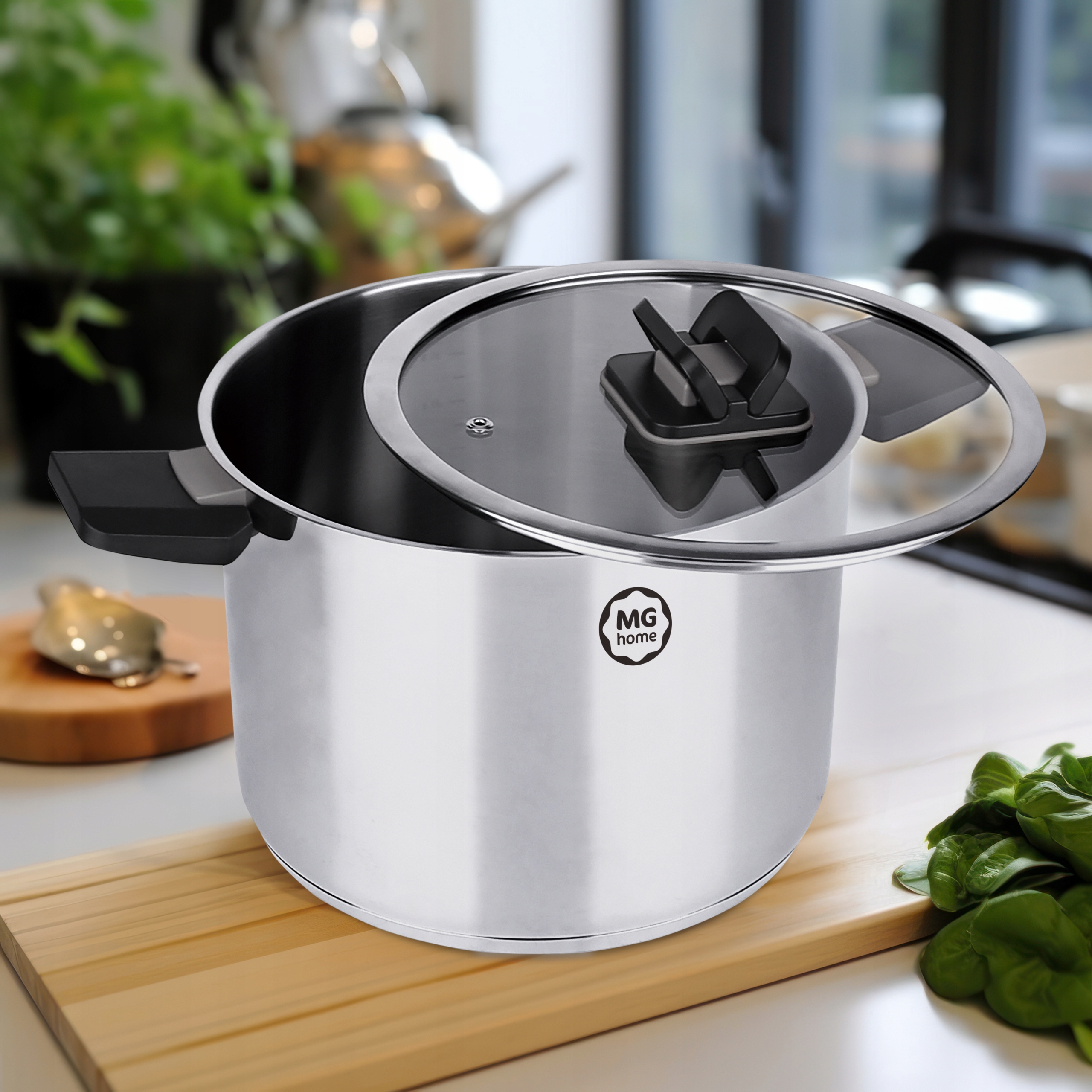 Zestaw garnków ze SKŁADANYMI uchwytami HANDY 6el MG HOME 2,0L 4,3L 7,8L Marka MG home