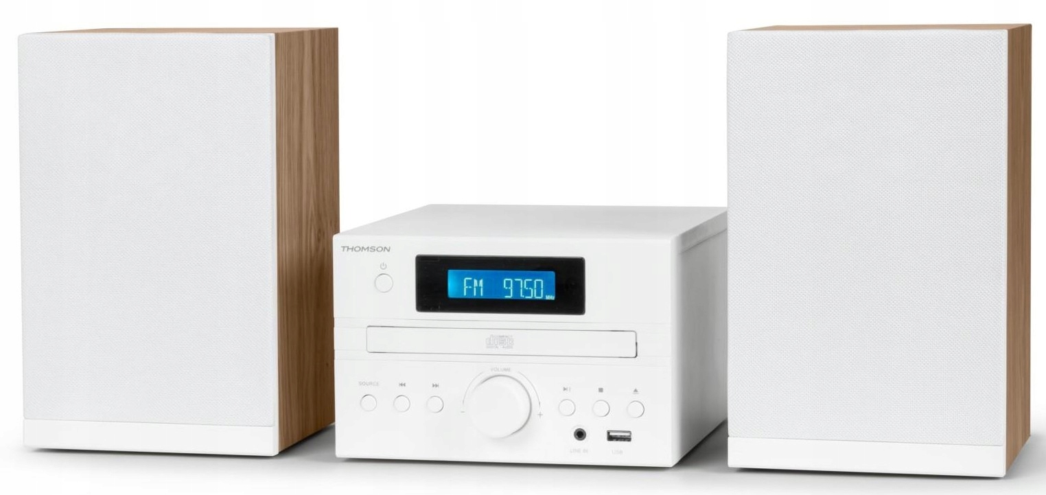 Thomson Mini věž Cosy Bluetooth Bass Boost CD Fm rádio 50W Bílá