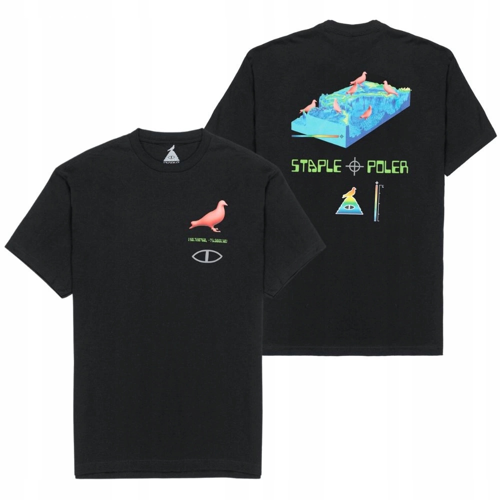 Tričko pánské bavlněné Poler X Staple černá bavlna s potiskem vel. S