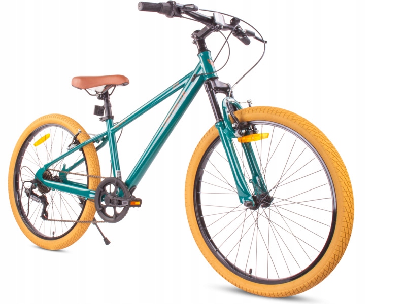 Rower młodzieżowy Sun Baby Verdant 24 cale dla chłopca Zielony