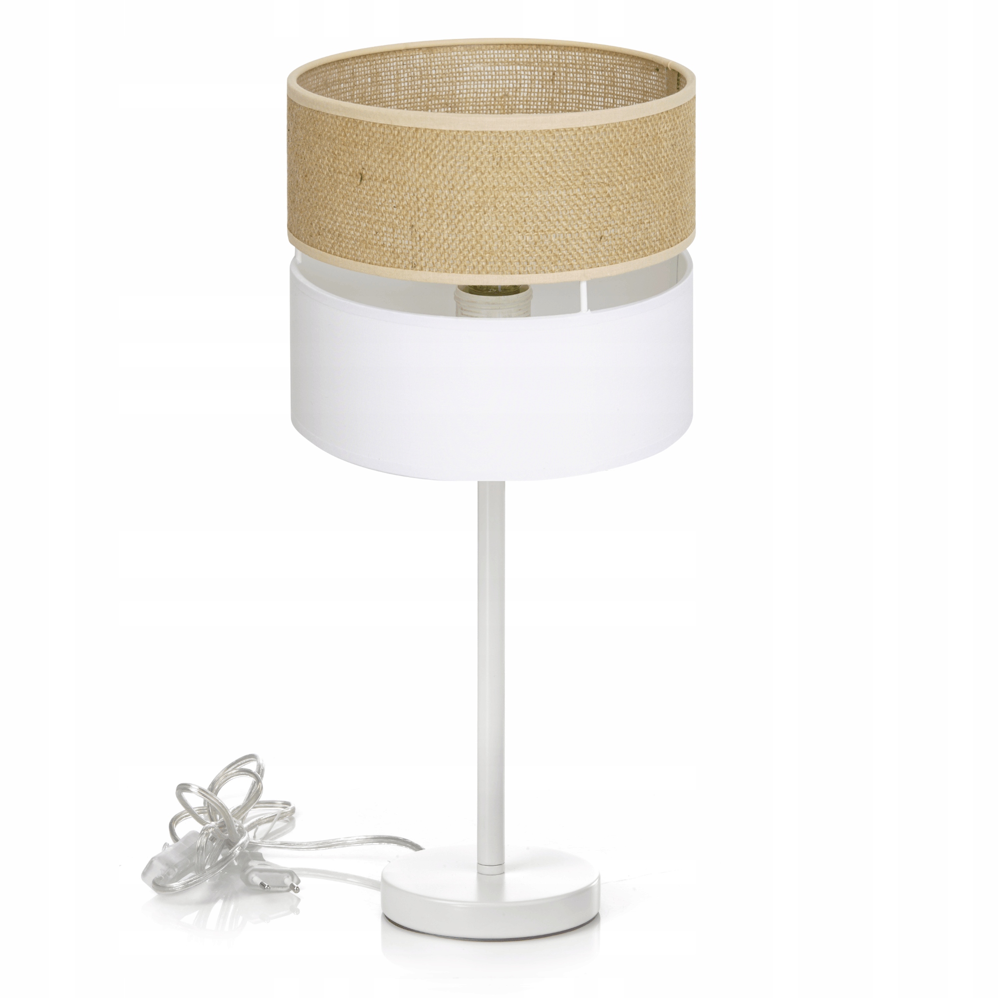 Noční Lampa Stolní Boho Juta Jutová Stolní Led E27 Vysoká Lampička Polská