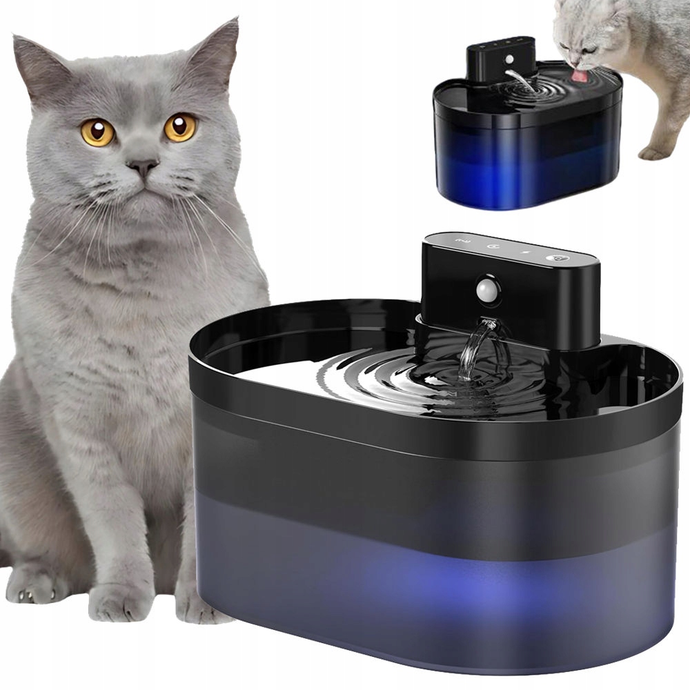 Levně Automatická fontána pro zvířata 2,2 l s filtrací, 3 režimy průtoku vody