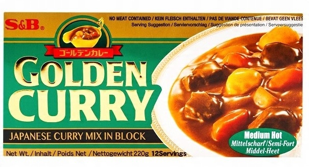 

Japońskie Golden Curry Medium Hot 220 g S&b 12