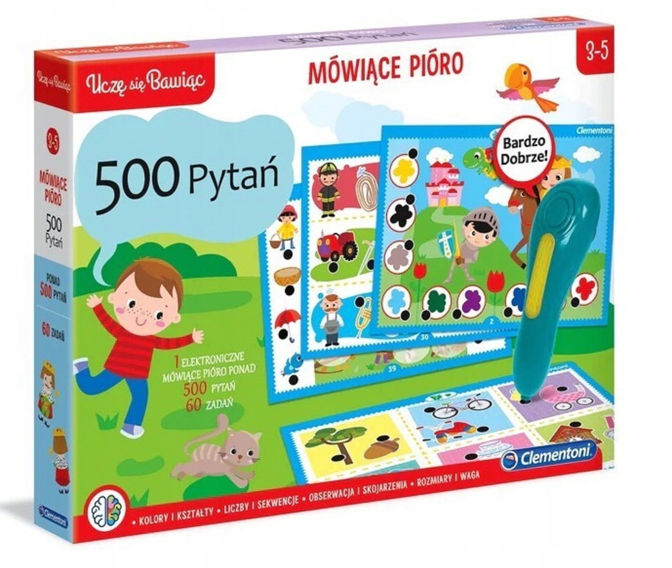 

Mówiące pióro edukacyjne 500 pytań Clementoni