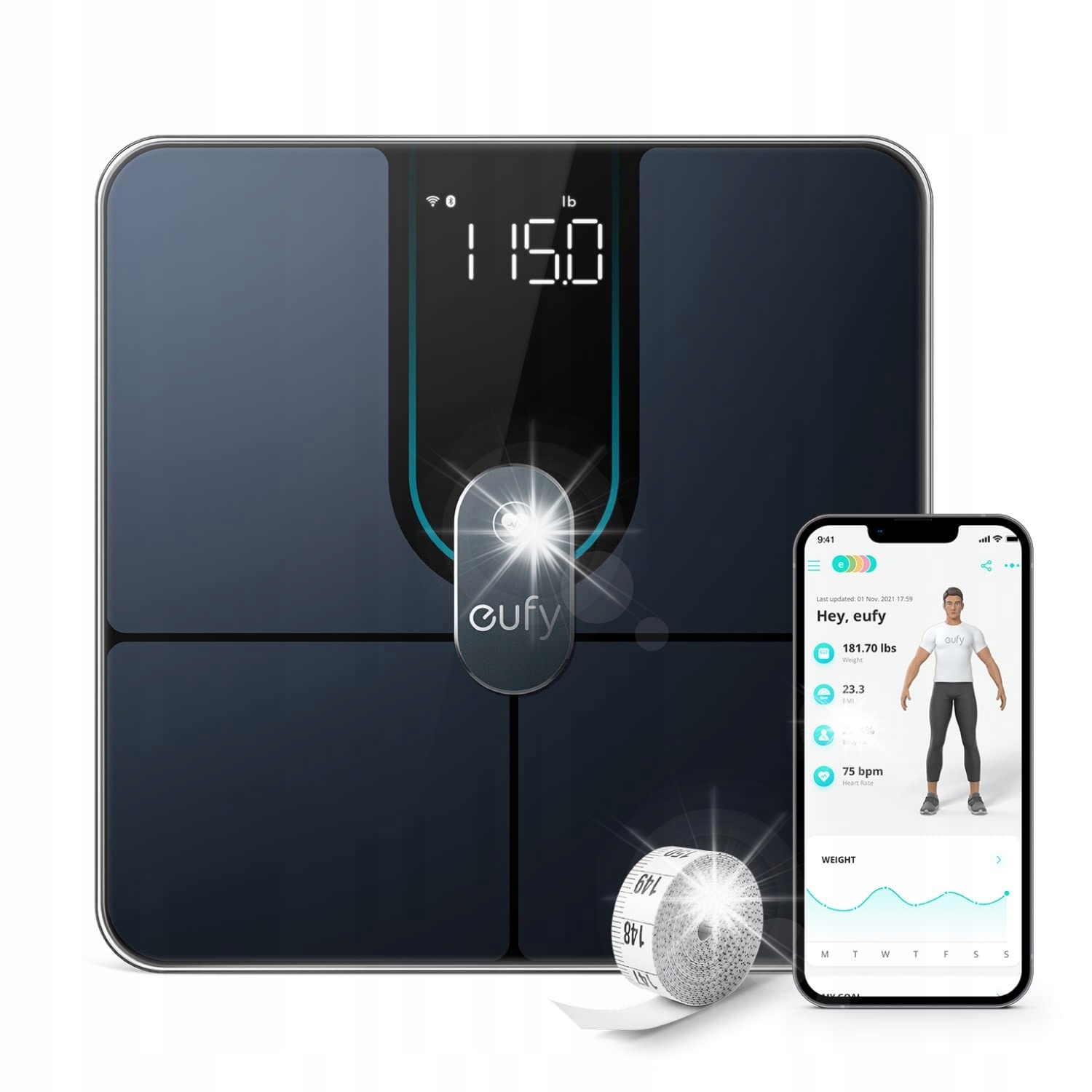 Eufy Anker Smart Scale P2 Pro Wifi Bluetooth 16 Pomiarów Waga Łazienkowa
