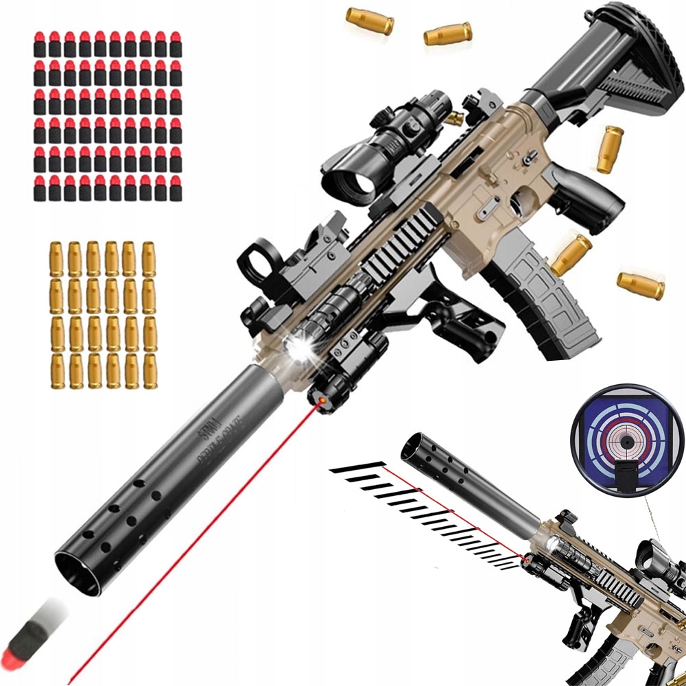 Zabawka M416 Kulki Plastikowe Luneta Snajperka Dla Dzieci 14+