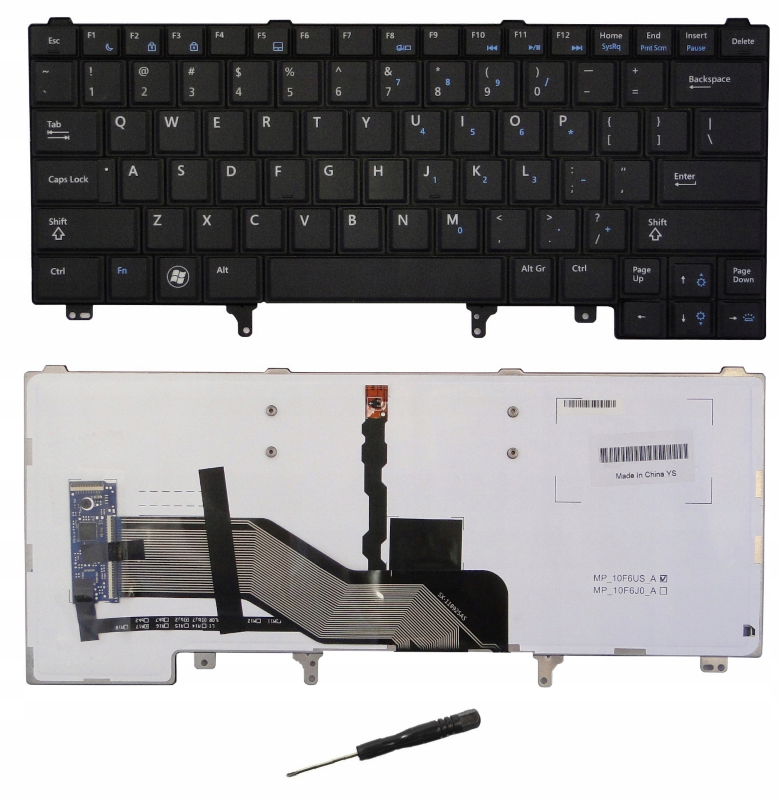 Klawiatura Dell Latitude E6320 E6330 E5320 E5420 E5430 E5520 E6220 Led Us